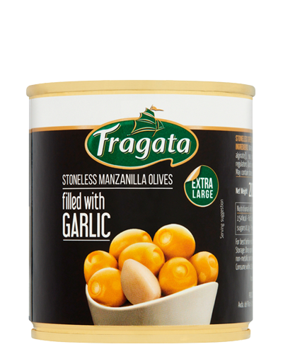 Stoneless Manzanilla Olives Filled with Garlic