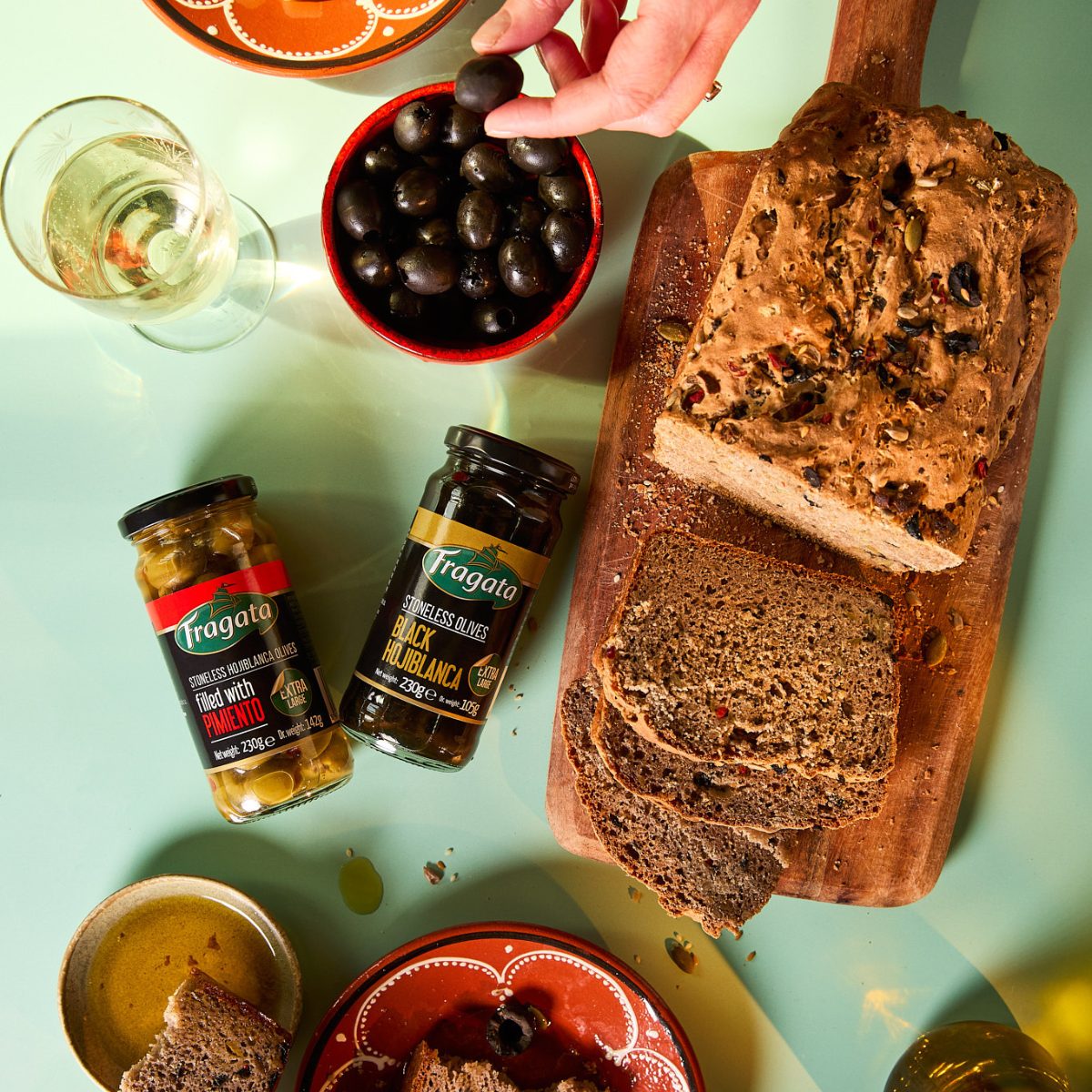 Fibre-Rich Olive Bread